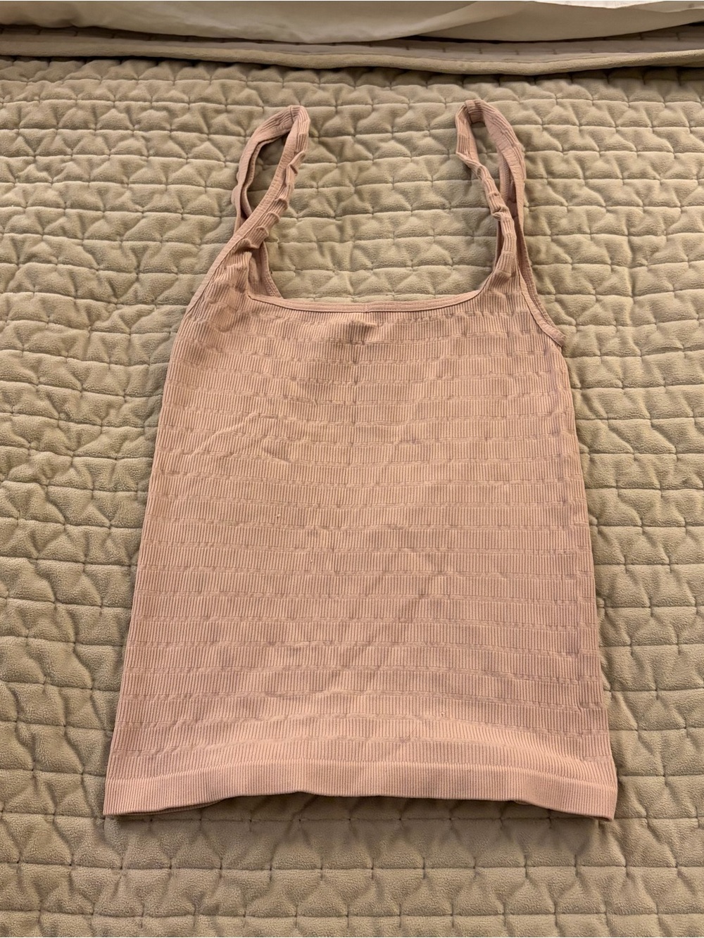 Free people Blush Pink Ribbed Tank Top